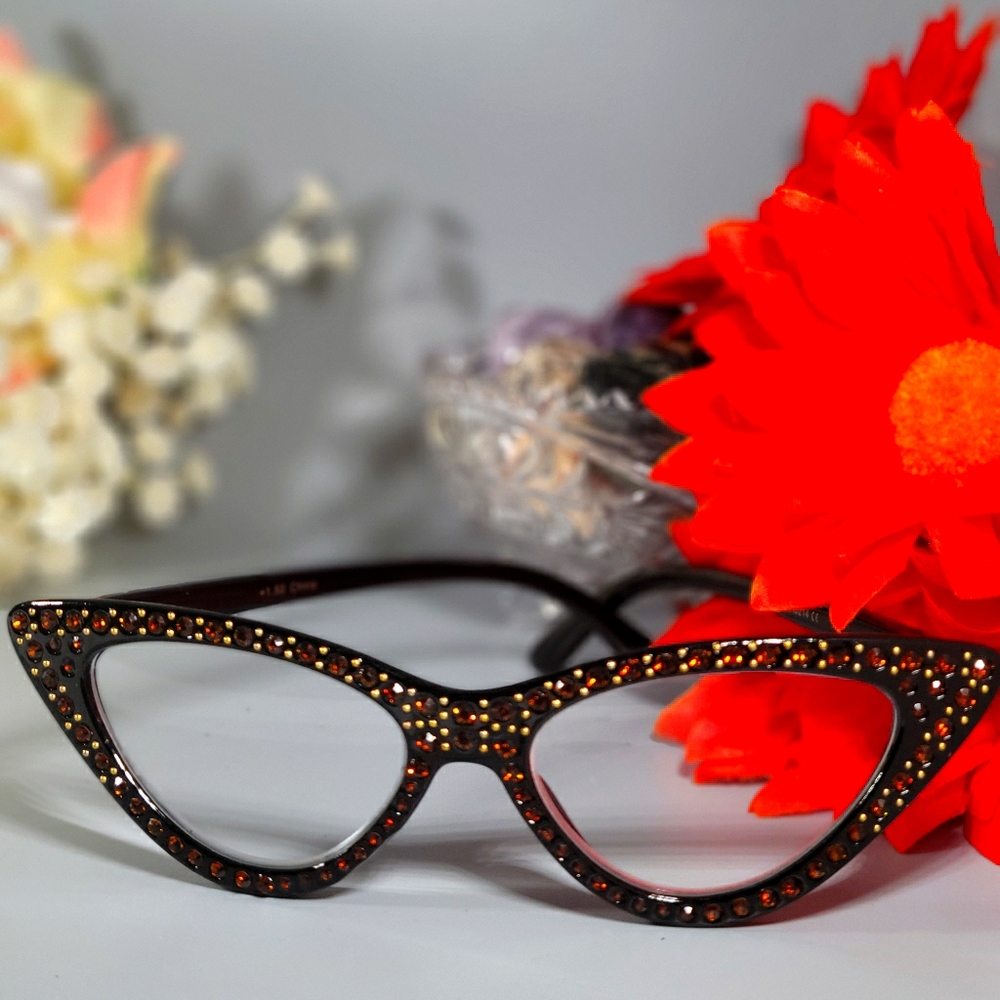“Adrienne” Rhinestone Reader - Picture 6 of 8